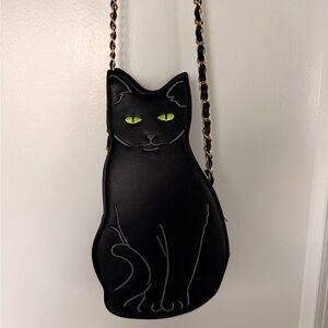 Black Cat-Shaped Shoulder Bag